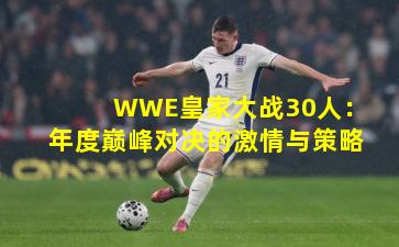 WWE皇家大战30人：年度巅峰对决的激情与策略